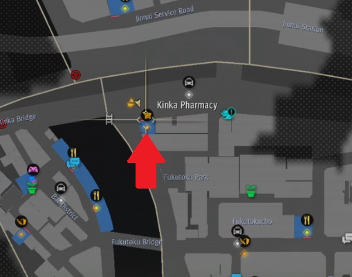 Yakuza like a dragon Kinka Pharmacy map.jpg