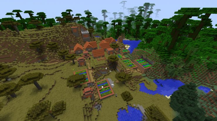 Analytisch halfgeleider Hertellen Minecraft jungle seed 1.11.2 with village and temple