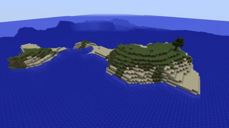 Big Minecraft 1.16.4 mountain island seed with wtbblue.com