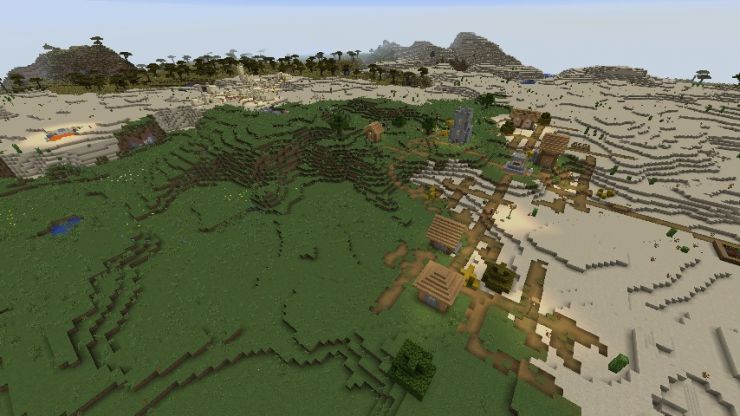 Minecraft 1.16.4 double village seed.jpg