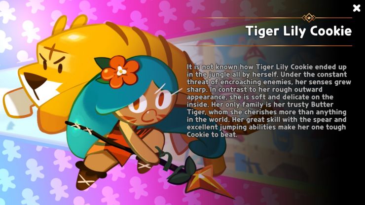 Tiger lily cookie